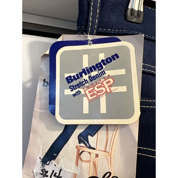 VTG Chic by H.I.S. High Waisted Blue Jeans Size 14 Long/Tall NWT Made In USA - Picture 5 of 12